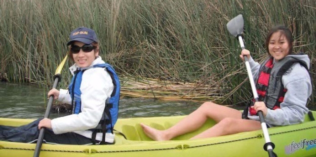 SF paddling and sailing teens